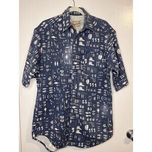 Vintage Woolrich Men’s Shirt Size M Cotton Camping Graphics